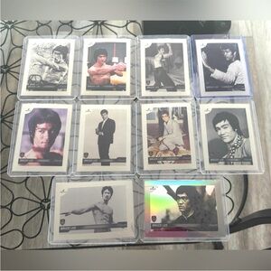 💜3/$20💜 10 Bruce Lee Dragon 2024 Silver Chrome Refractor Movie Cards WORTH $100